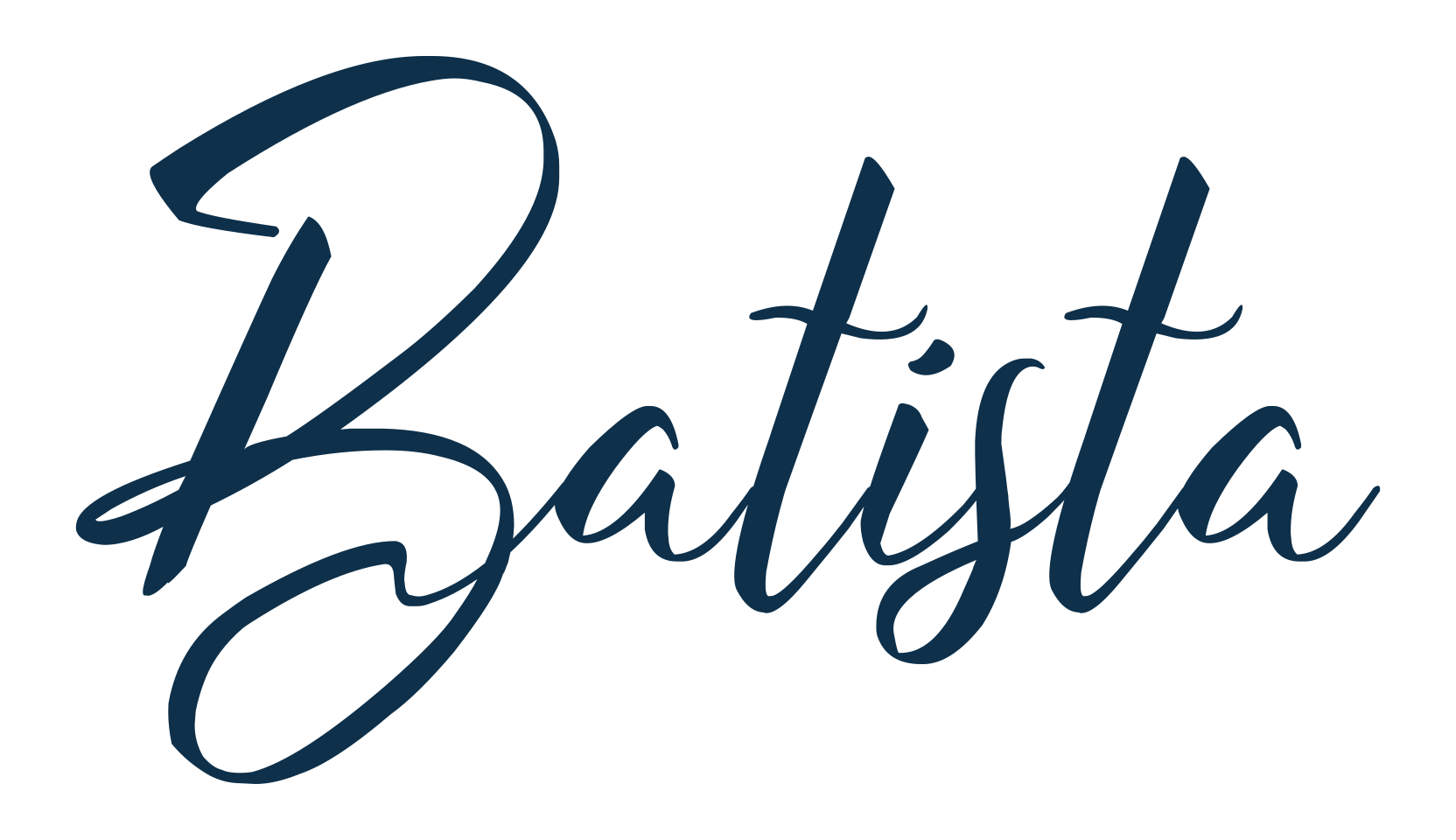 Batista, calligraphy font preview