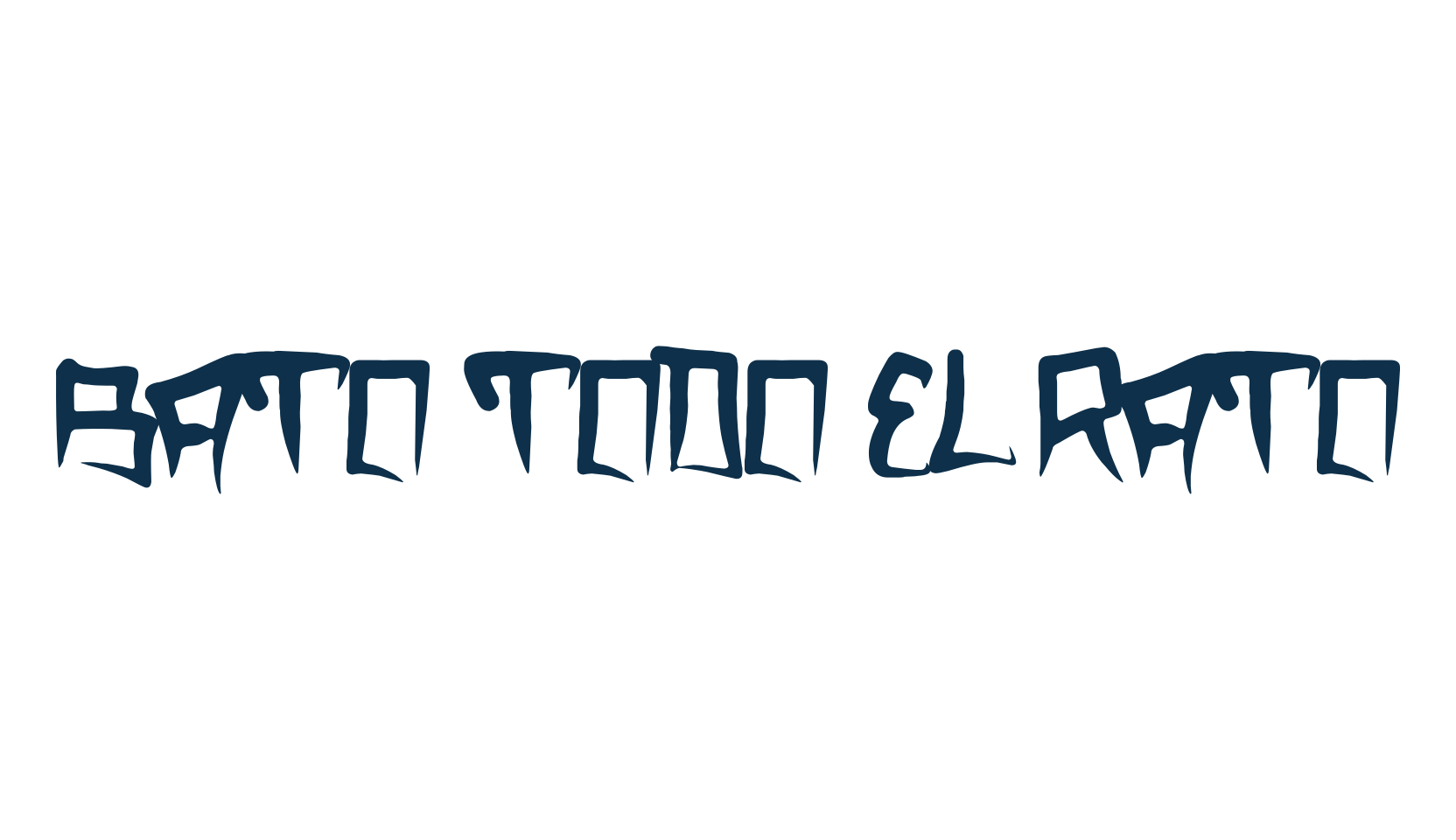 Bato todo el Rato, script graffiti fancy decorative calligraphy font preview