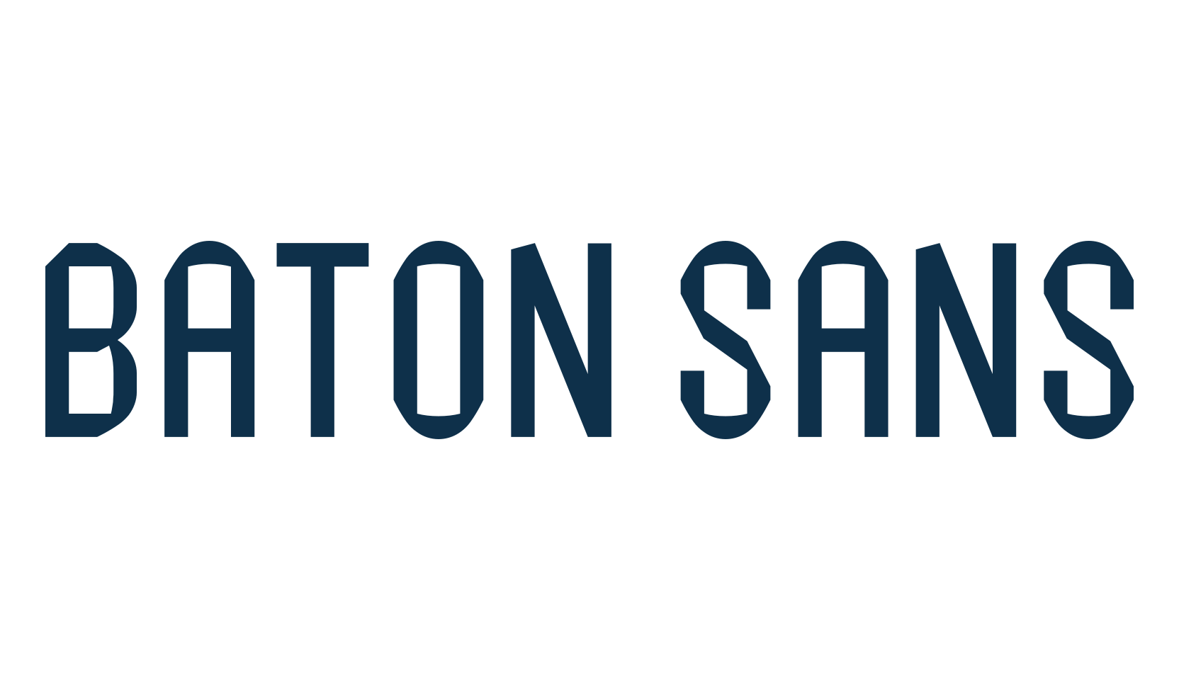 Baton Sans, various font preview