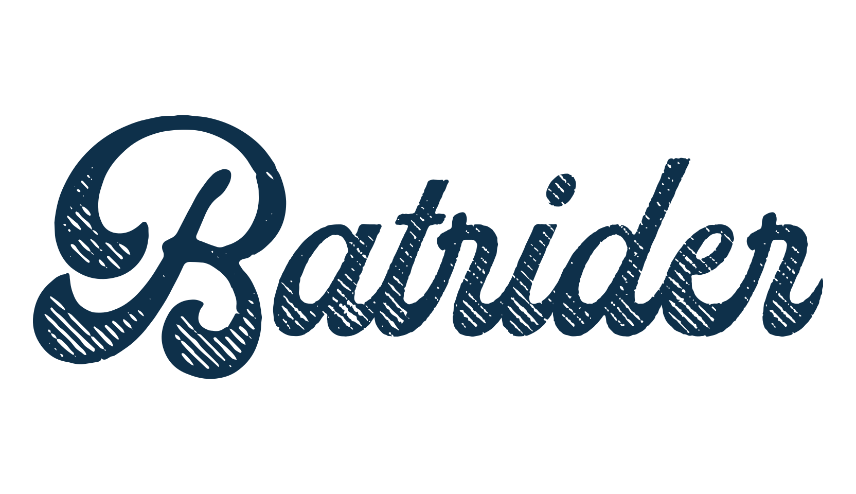 Batrider, old school font preview