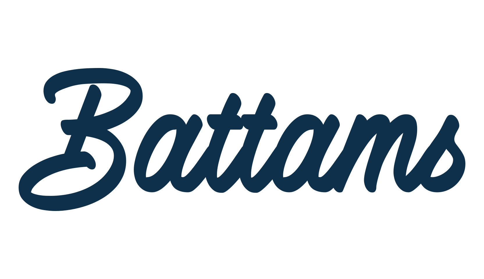 Battams, old school font preview