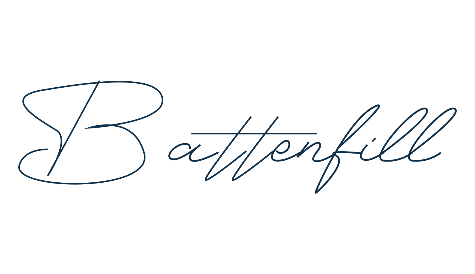 Battenfill, script handwritten fancy decorative calligraphy font preview