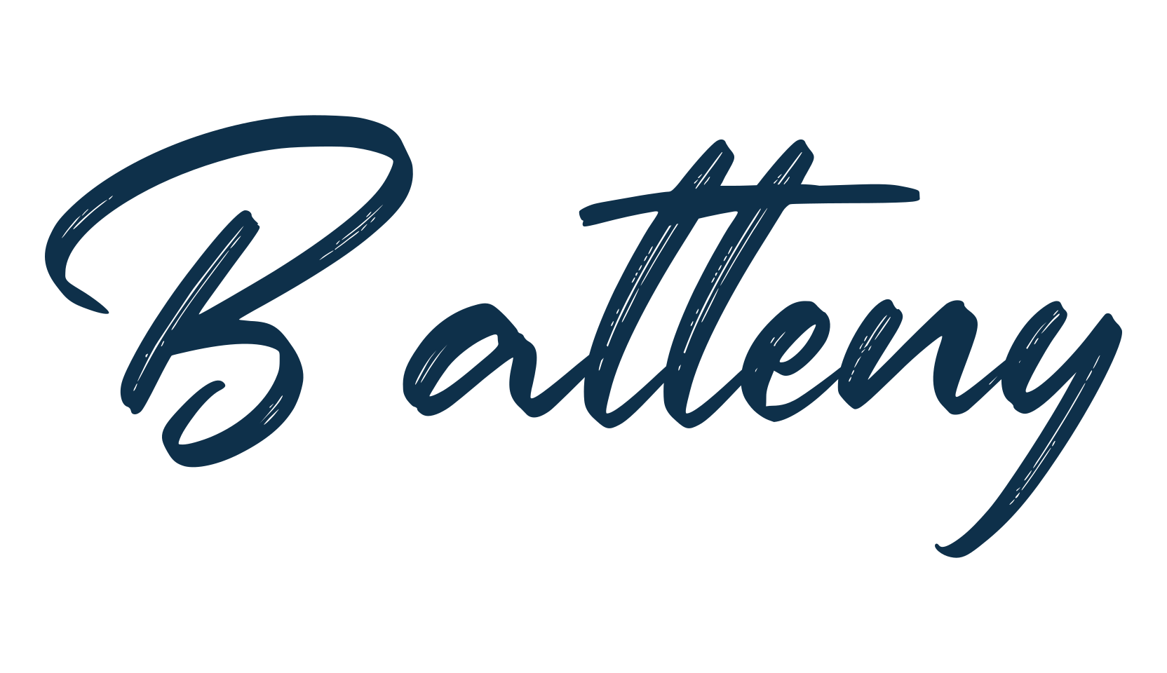 Batteny, brush font preview