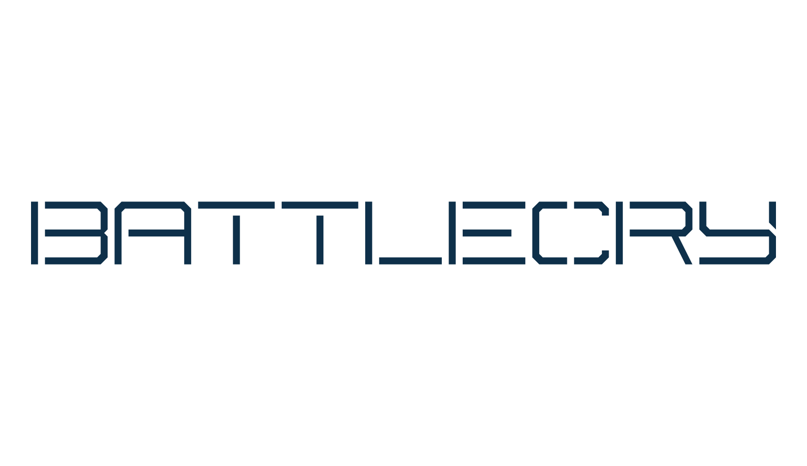 Battlecry, fancy stencil, army decorative font preview