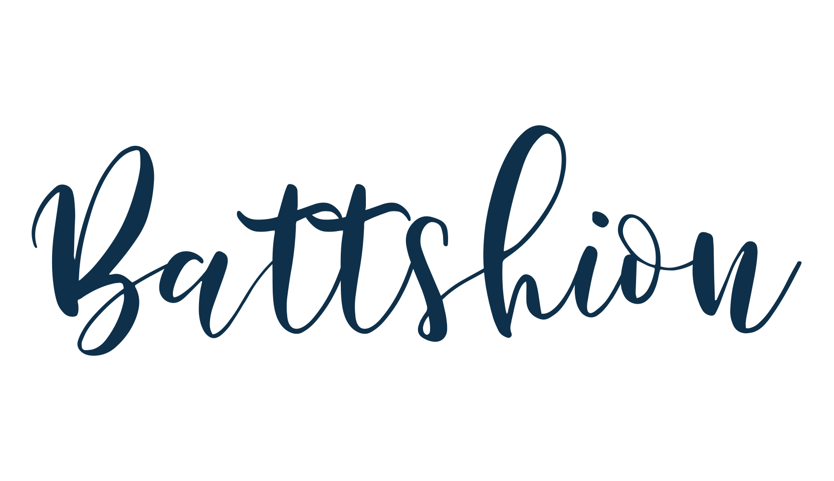 Battshion, script calligraphy fancy decorative font preview