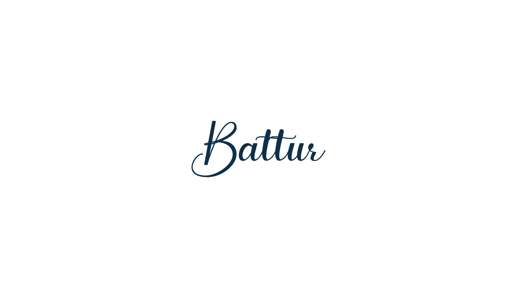 Battur, calligraphy font preview