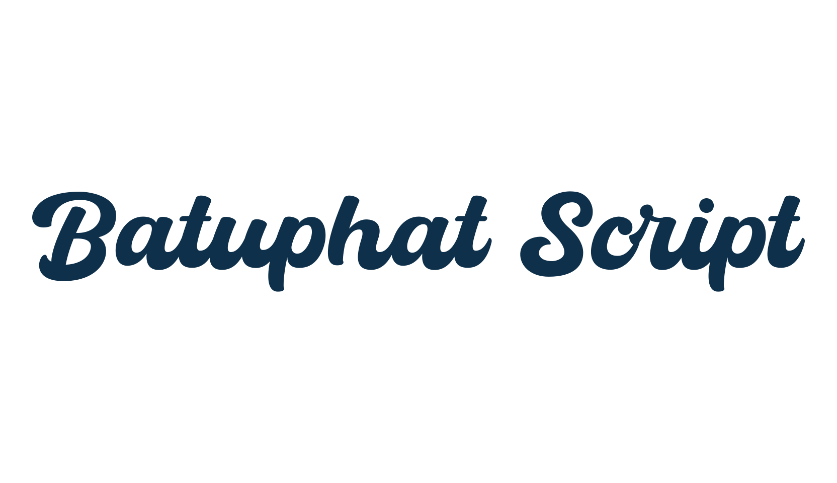 Batuphat Script, fancy old school decorative script calligraphy font preview
