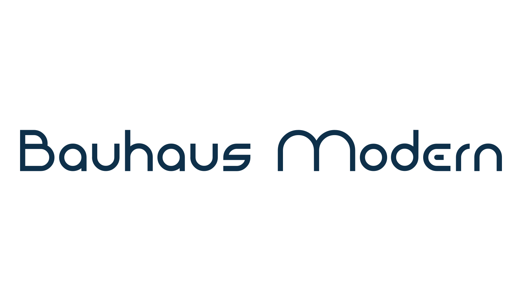 Bauhaus Modern, fancy various basic font preview
