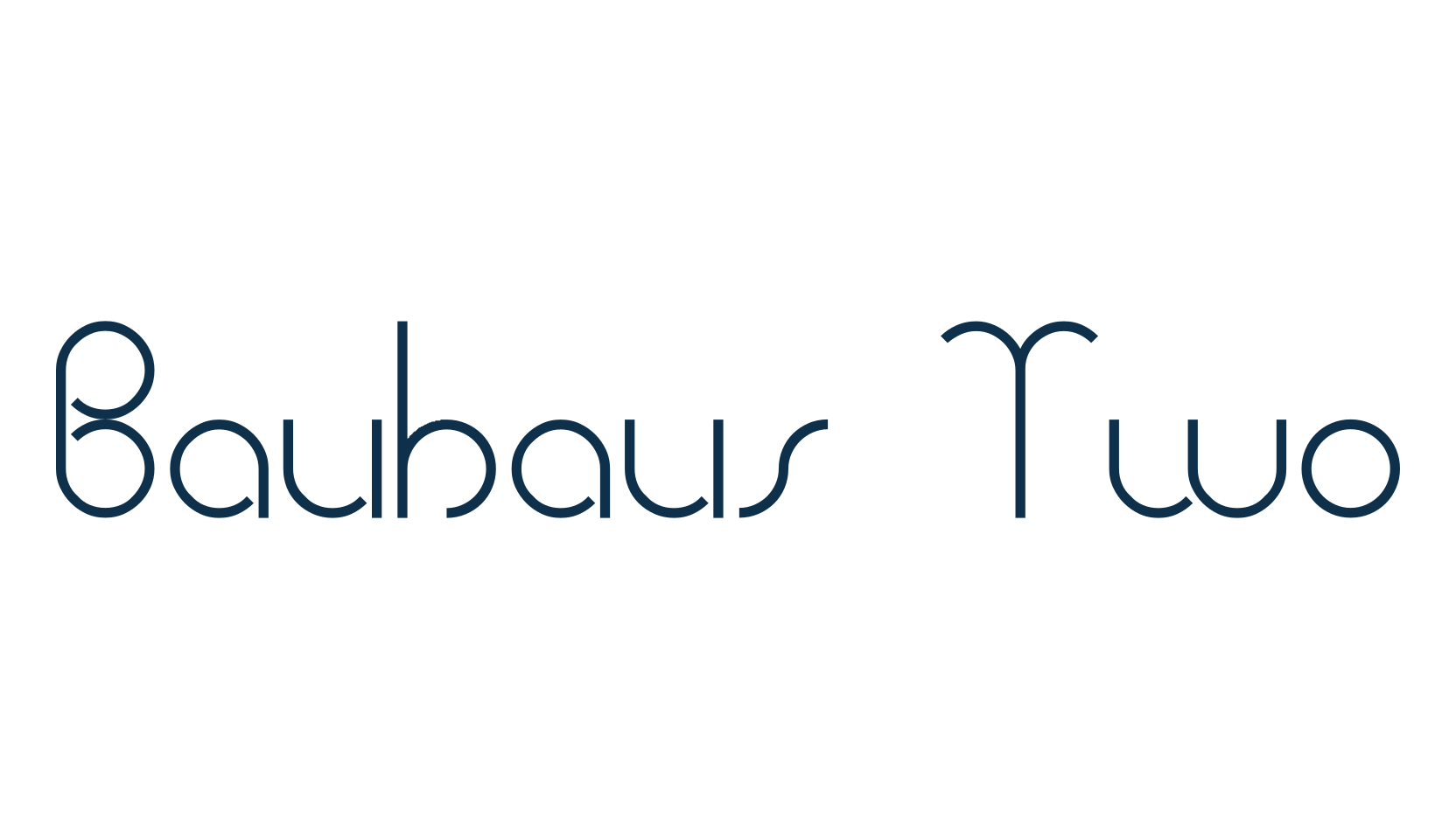 Bauhaus Two, fancy various basic font preview