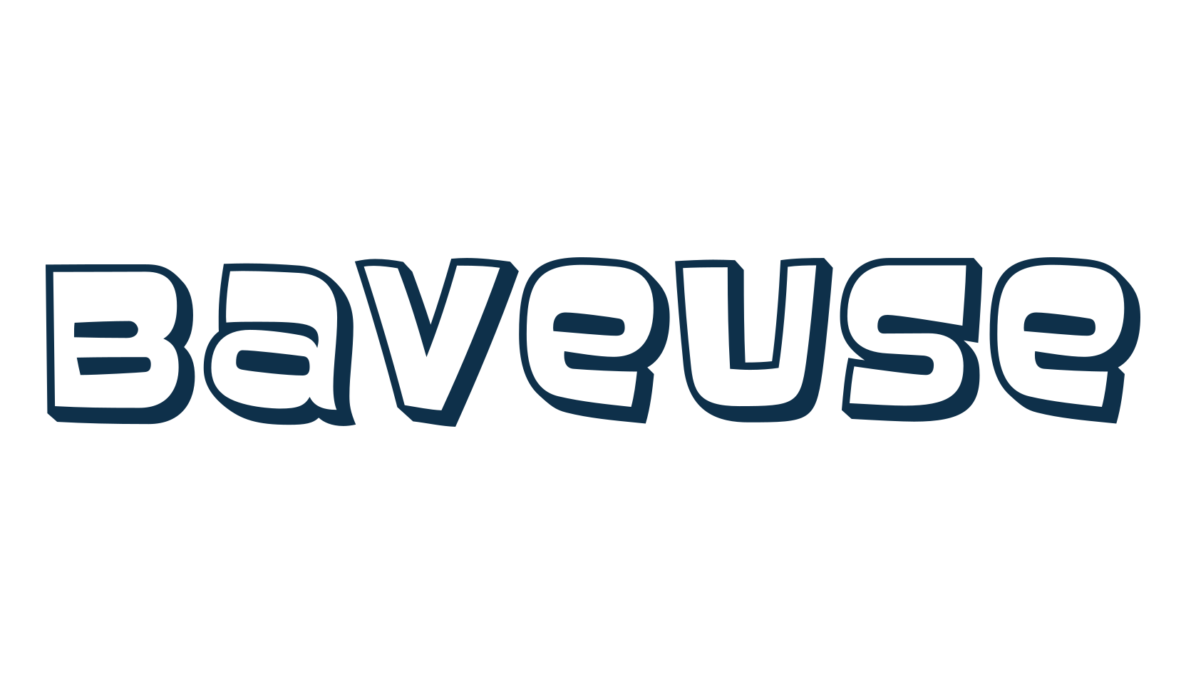 Baveuse, fancy cartoon decorative font preview