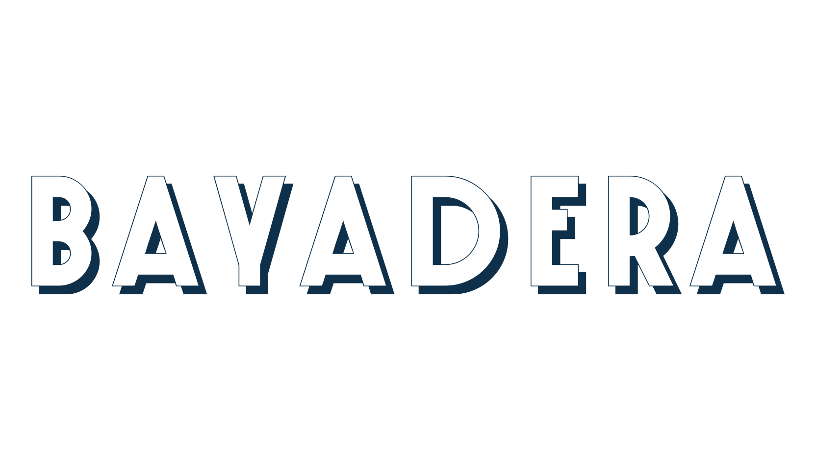 Bayadera, fancy retro decorative font preview
