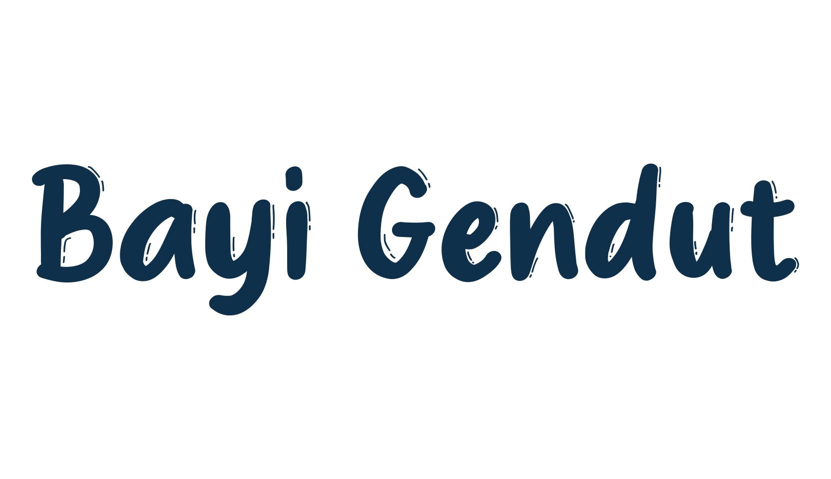 Bayi Gendut, cartoon font preview