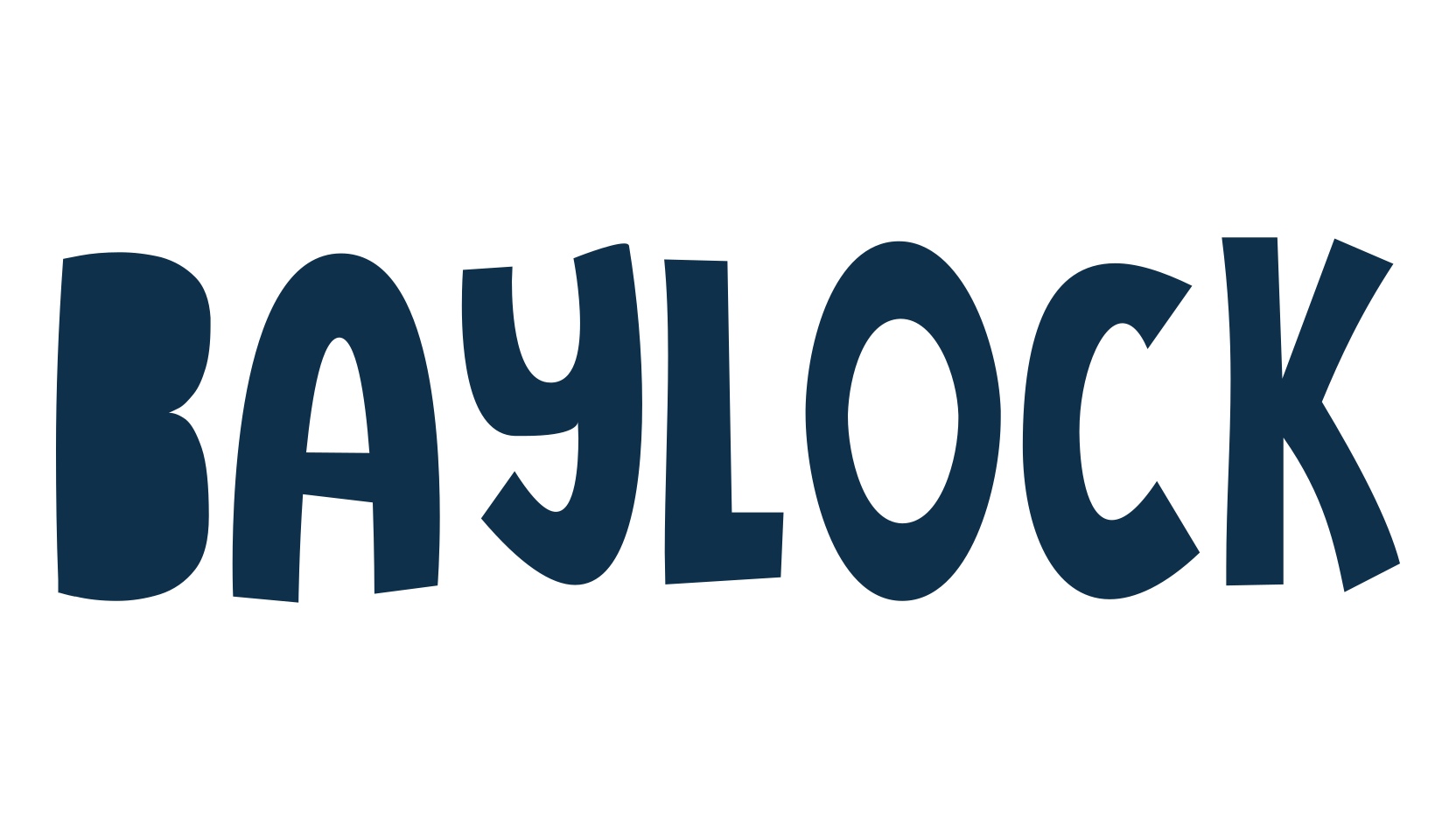 Baylock, cartoon font preview