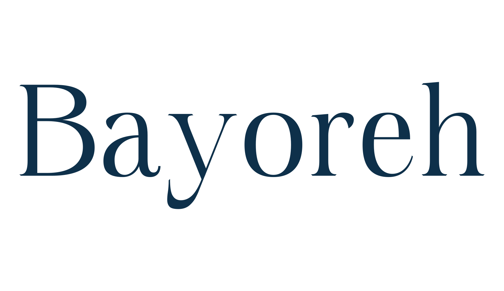 Bayoreh, serif font preview