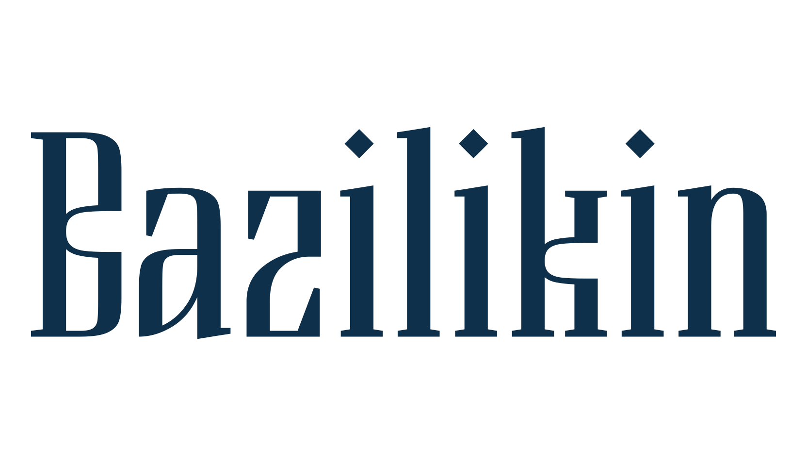Bazilikin, russian font preview