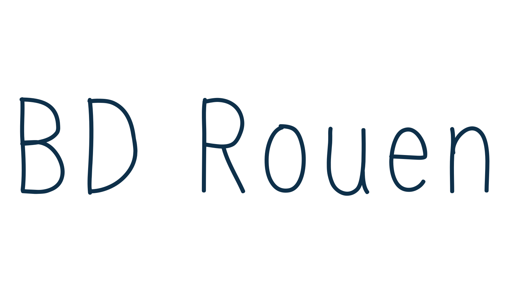 BD Rouen, handwriting font preview