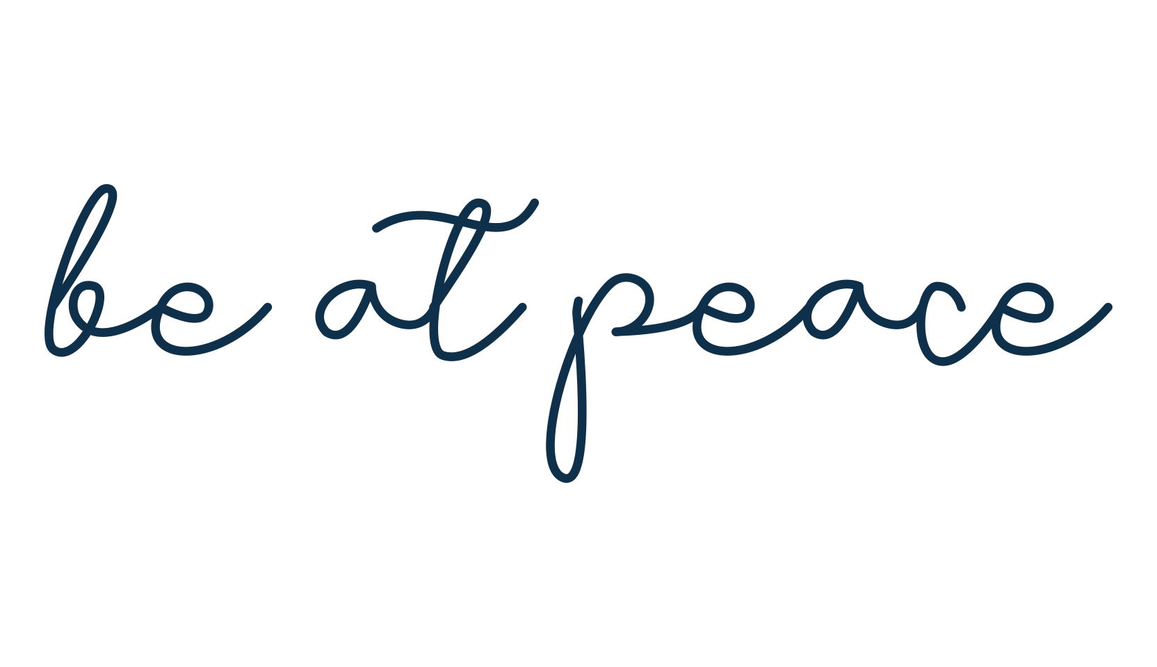 Be at Peace, script handwritten fancy decorative calligraphy font preview