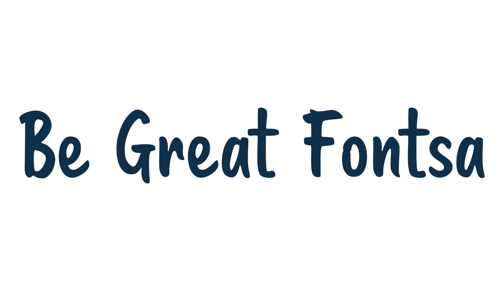Be Great Fontsa, script brush fancy decorative calligraphy font preview