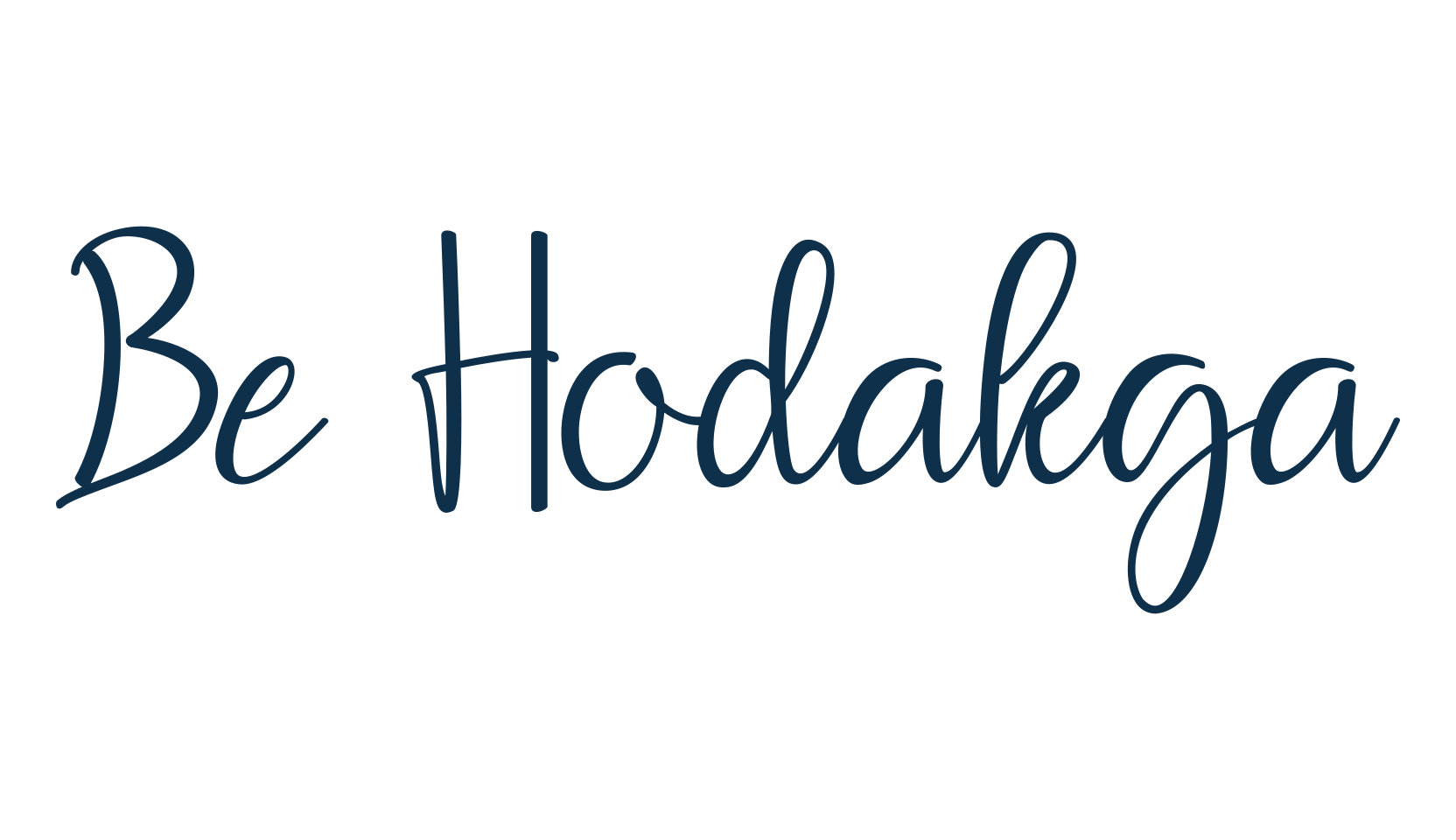 Be Hodakga, handwriting font preview