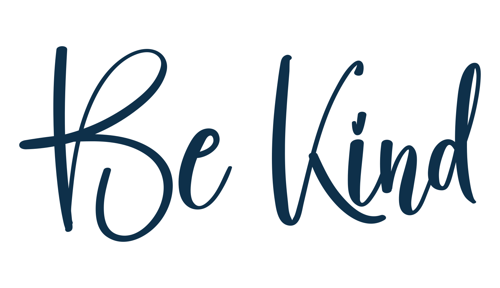 Be Kind (be-kind-2), handwriting font preview