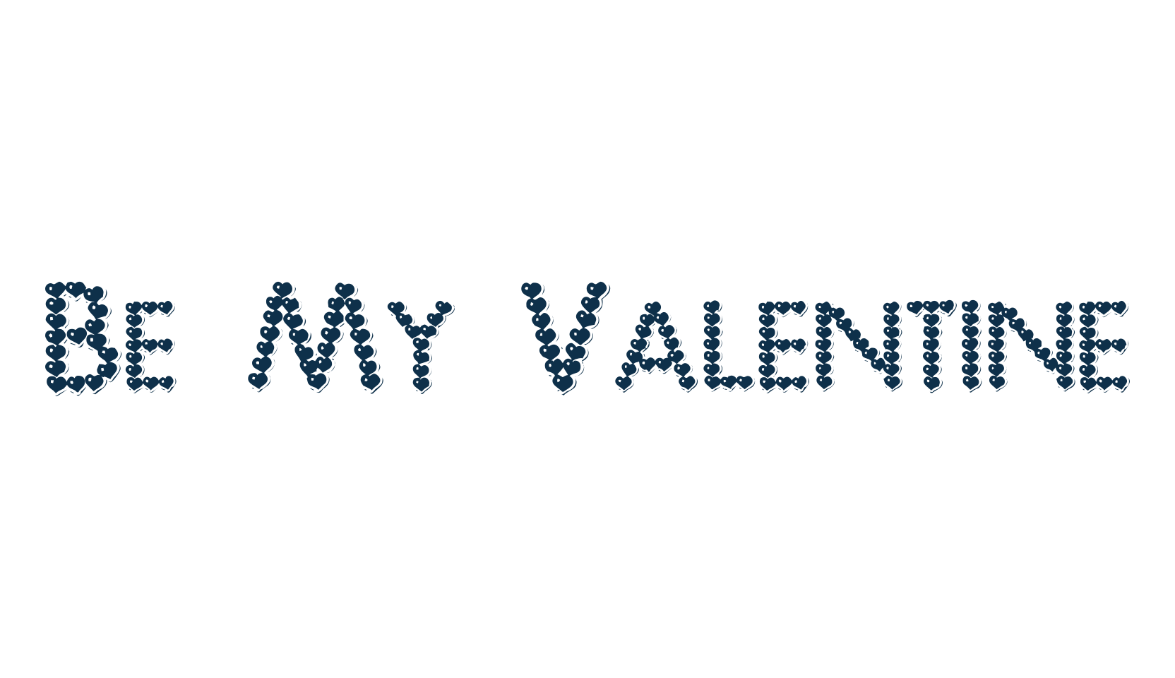 Be My Valentine (be-my-valentine), fancy decorative font preview
