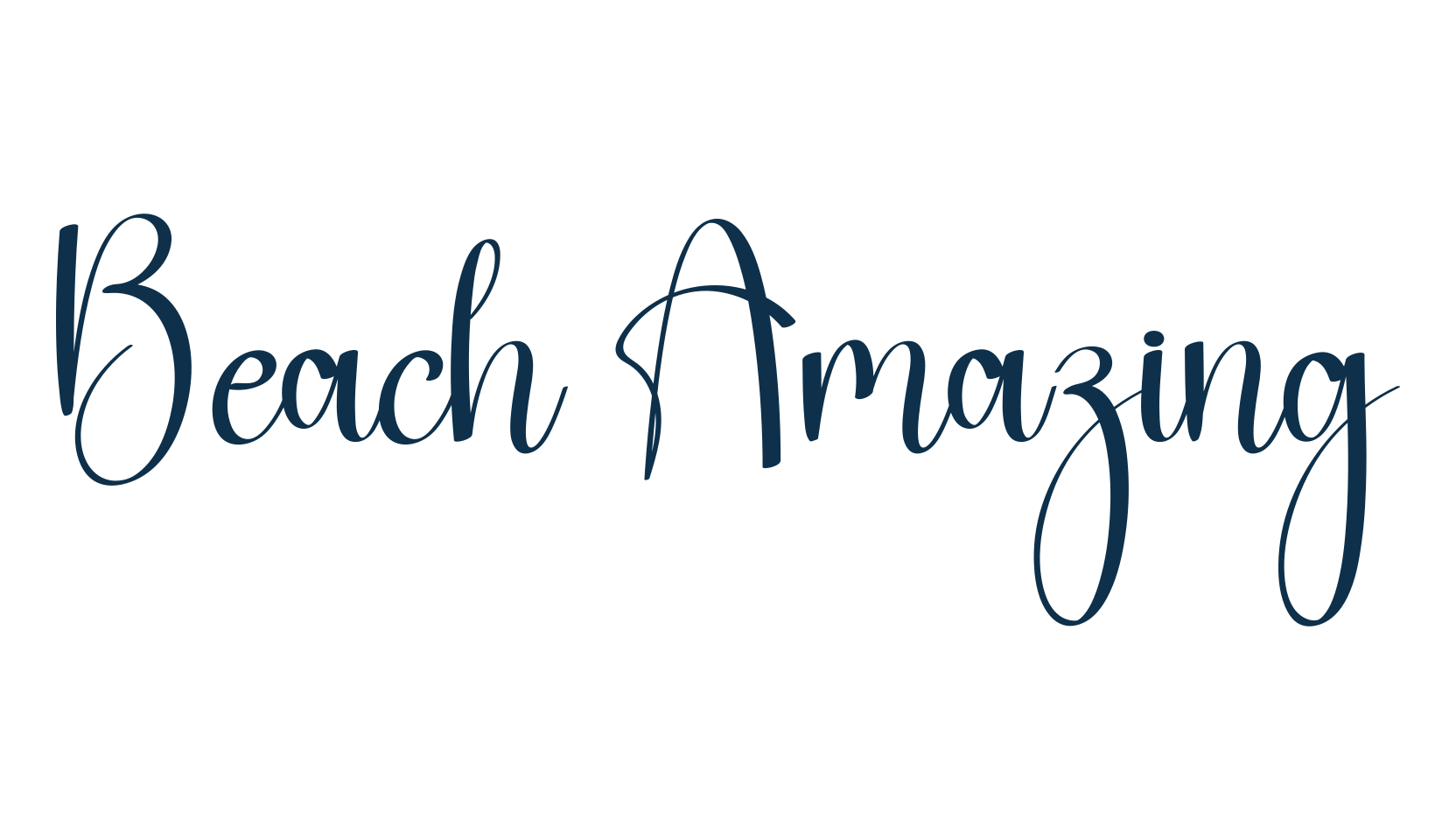 Beach Amazing, fancy various decorative script calligraphy font preview