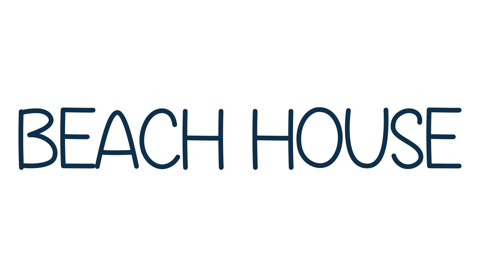 Beach House (beach-house), script handwritten fancy decorative calligraphy font preview