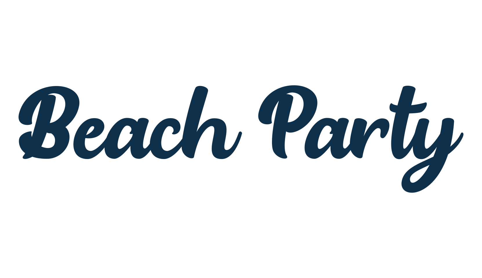 Beach Party (beach-party), various font preview
