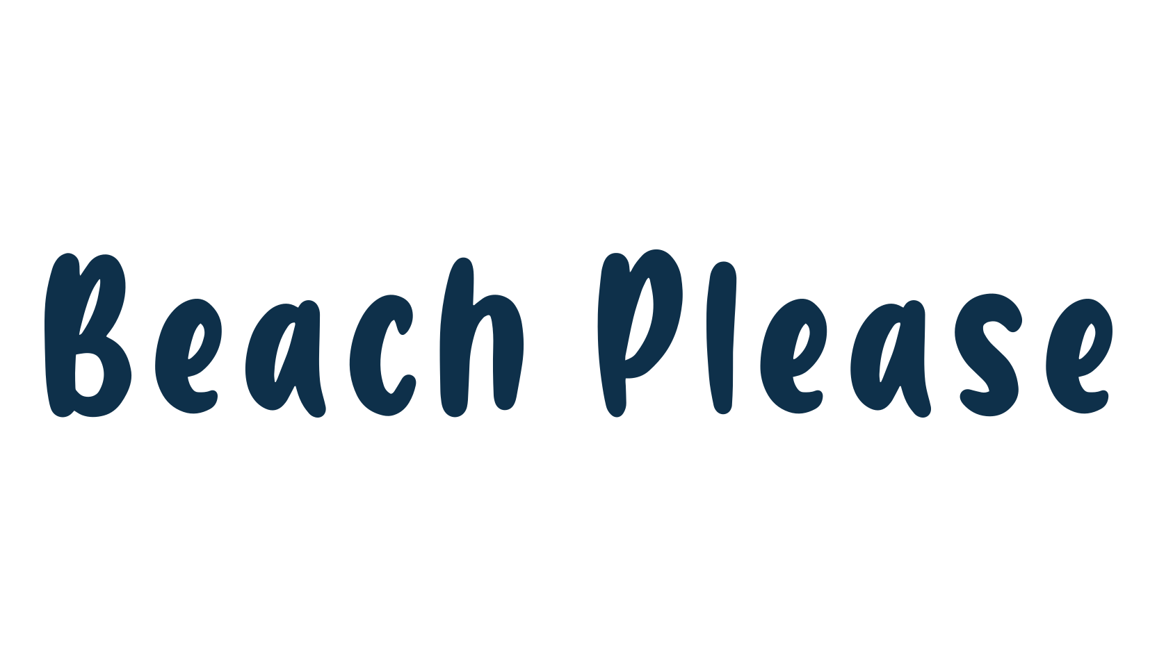 Beach Please, fancy various decorative font preview