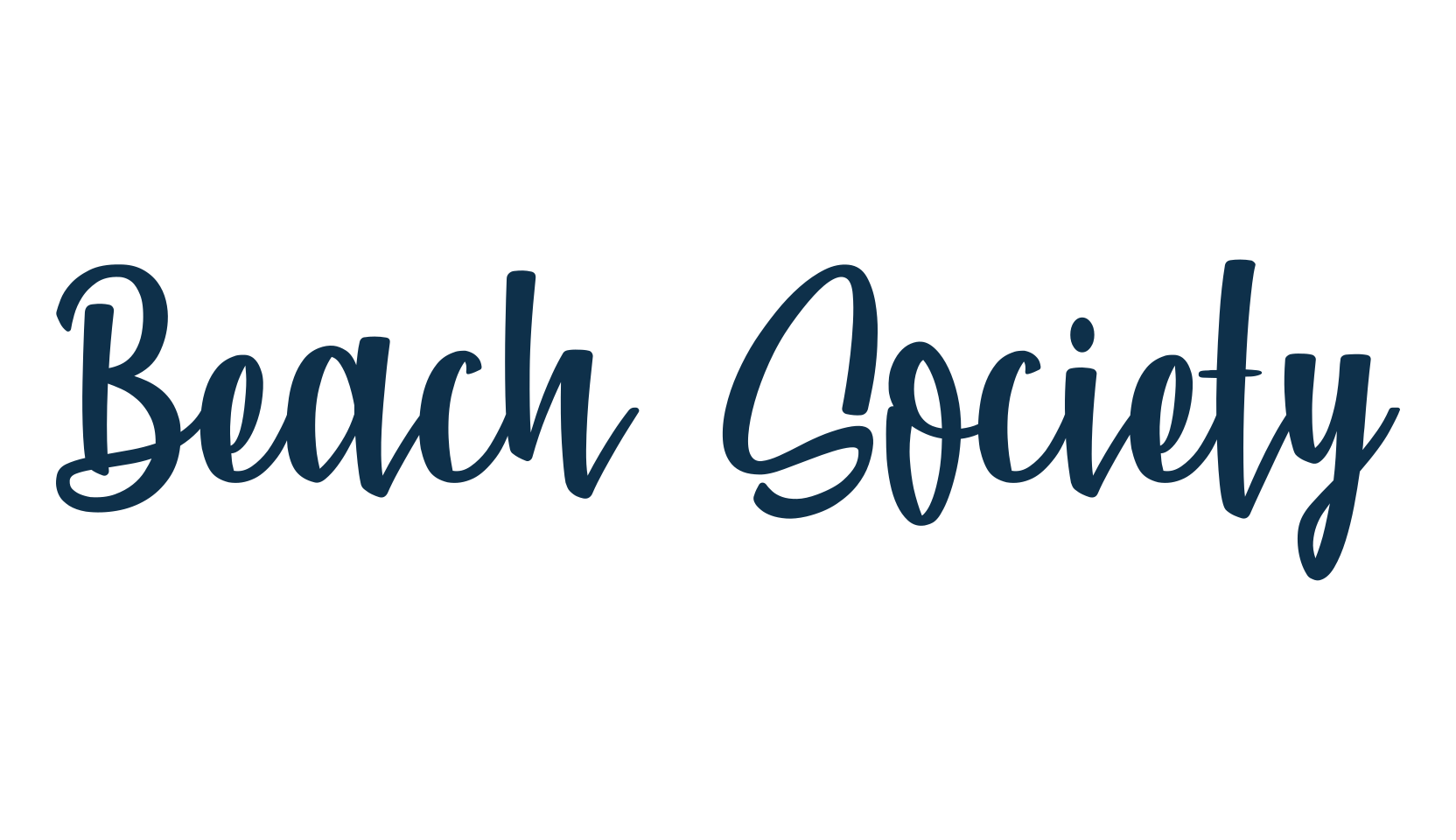 Beach Society, script brush fancy decorative calligraphy font preview