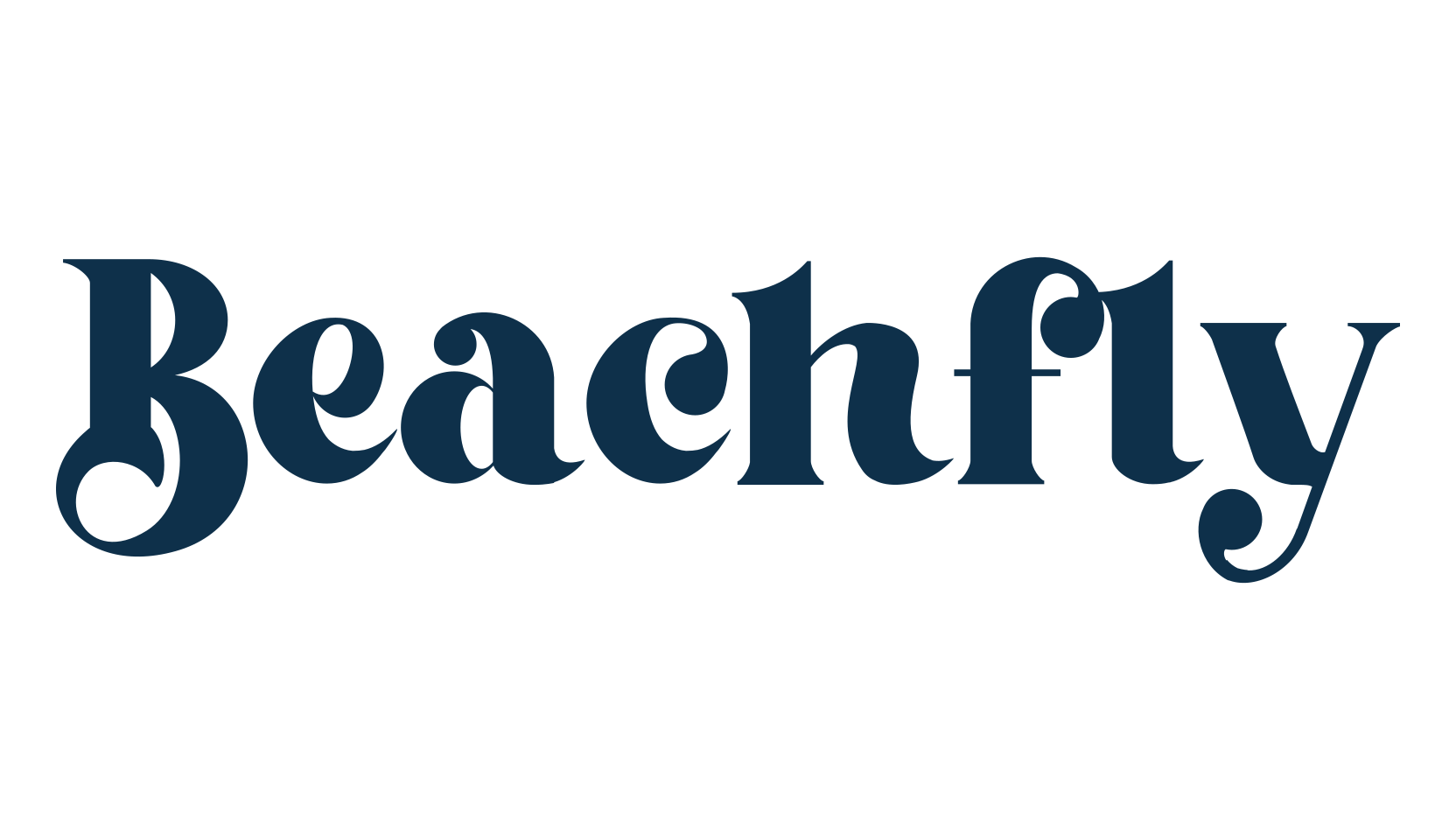 Beachfly, retro font preview
