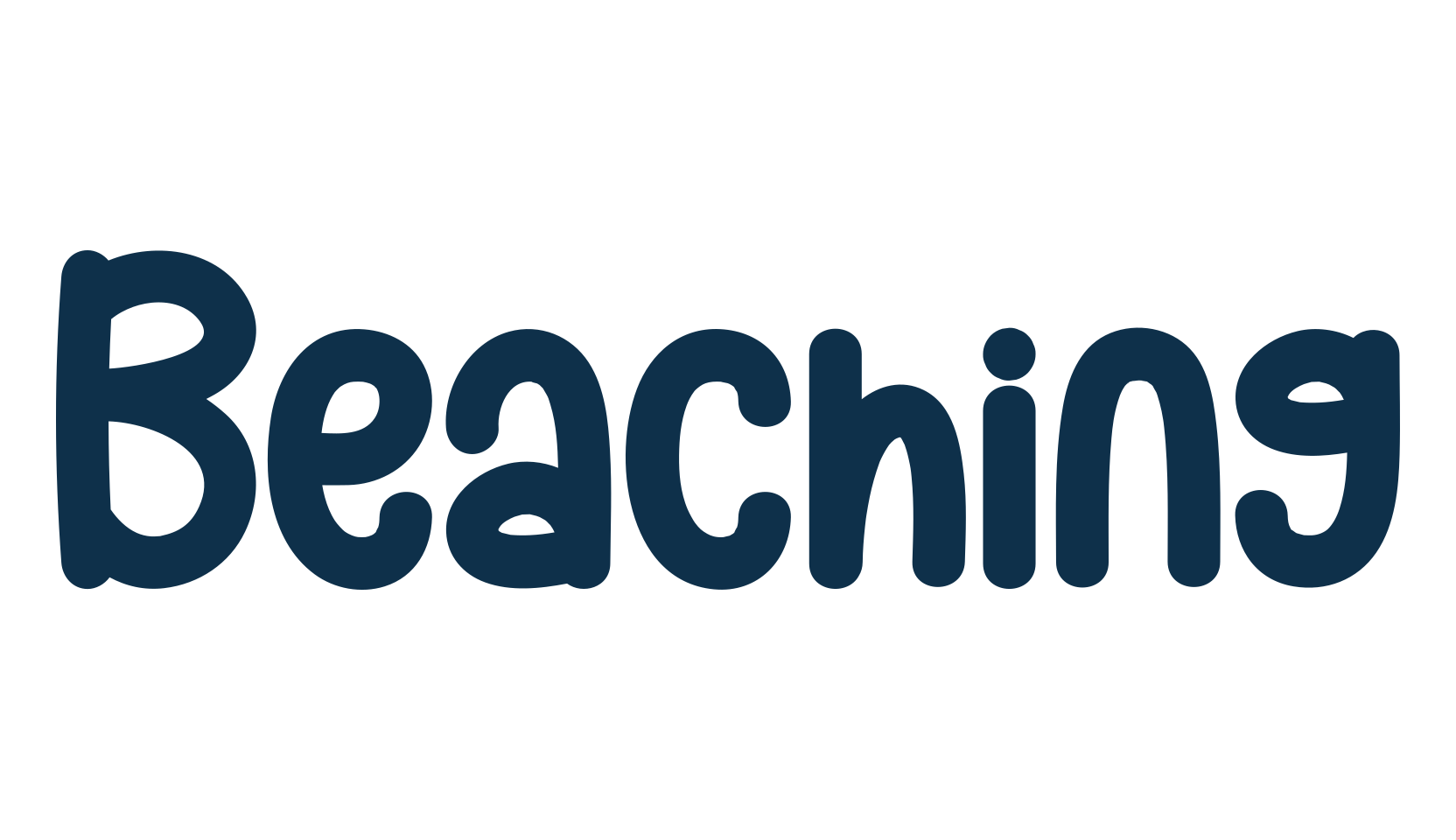 Beaching, fancy various decorative script calligraphy font preview