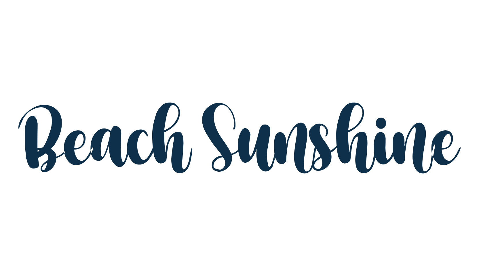 Beach Sunshine, fancy various decorative script calligraphy font preview