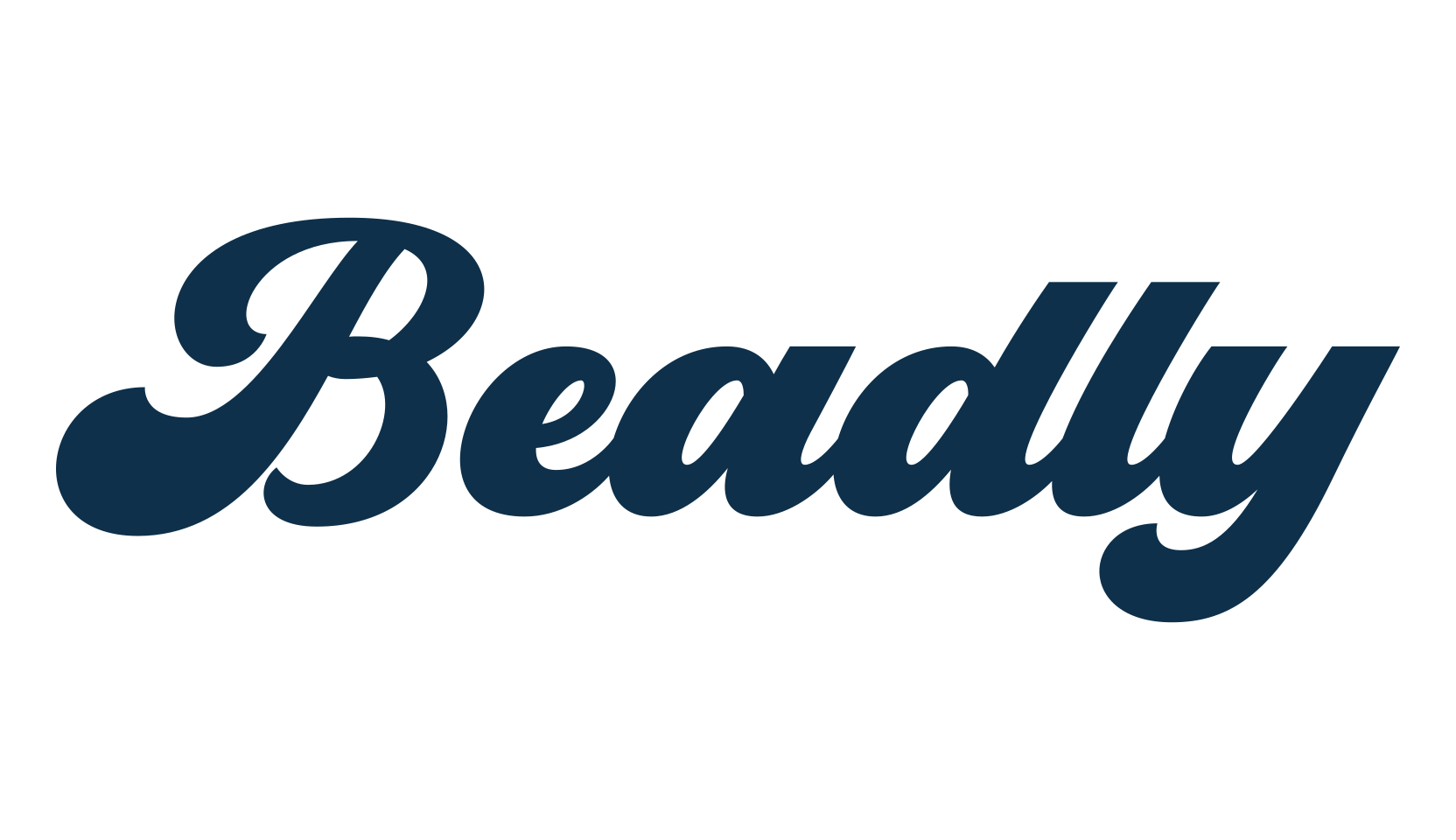 Beadly, old school font preview