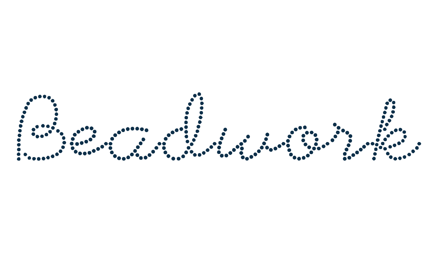 Beadwork, decorative font preview