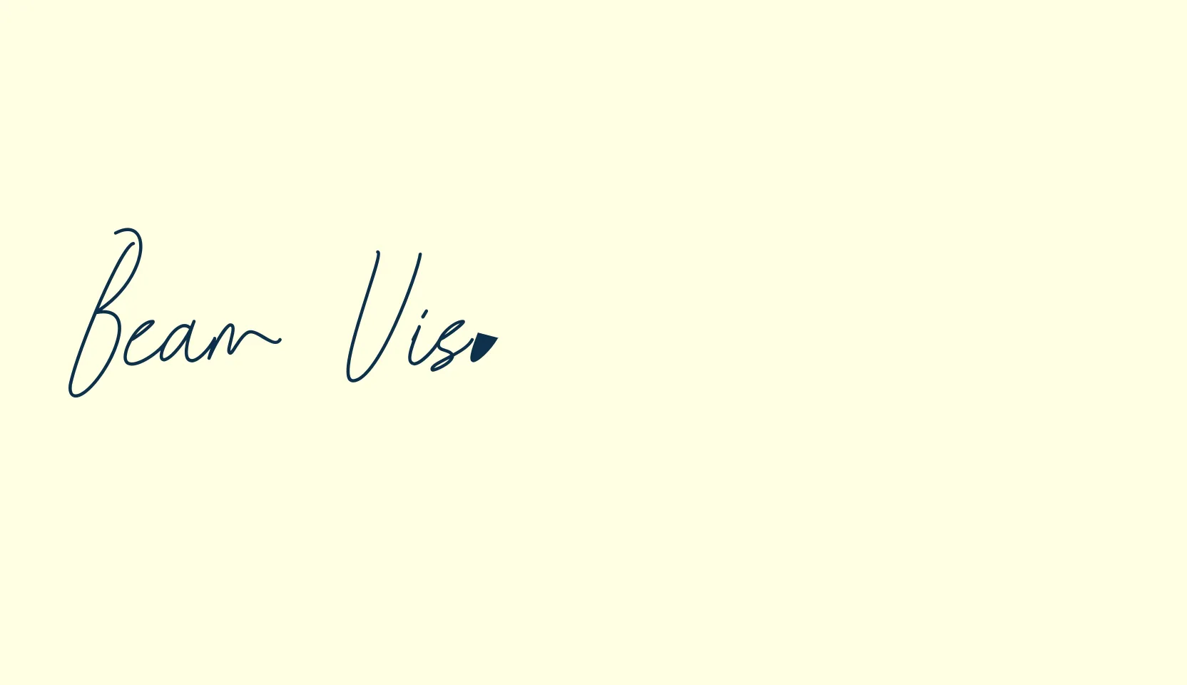 Beam Visionary Signature, handwriting font preview