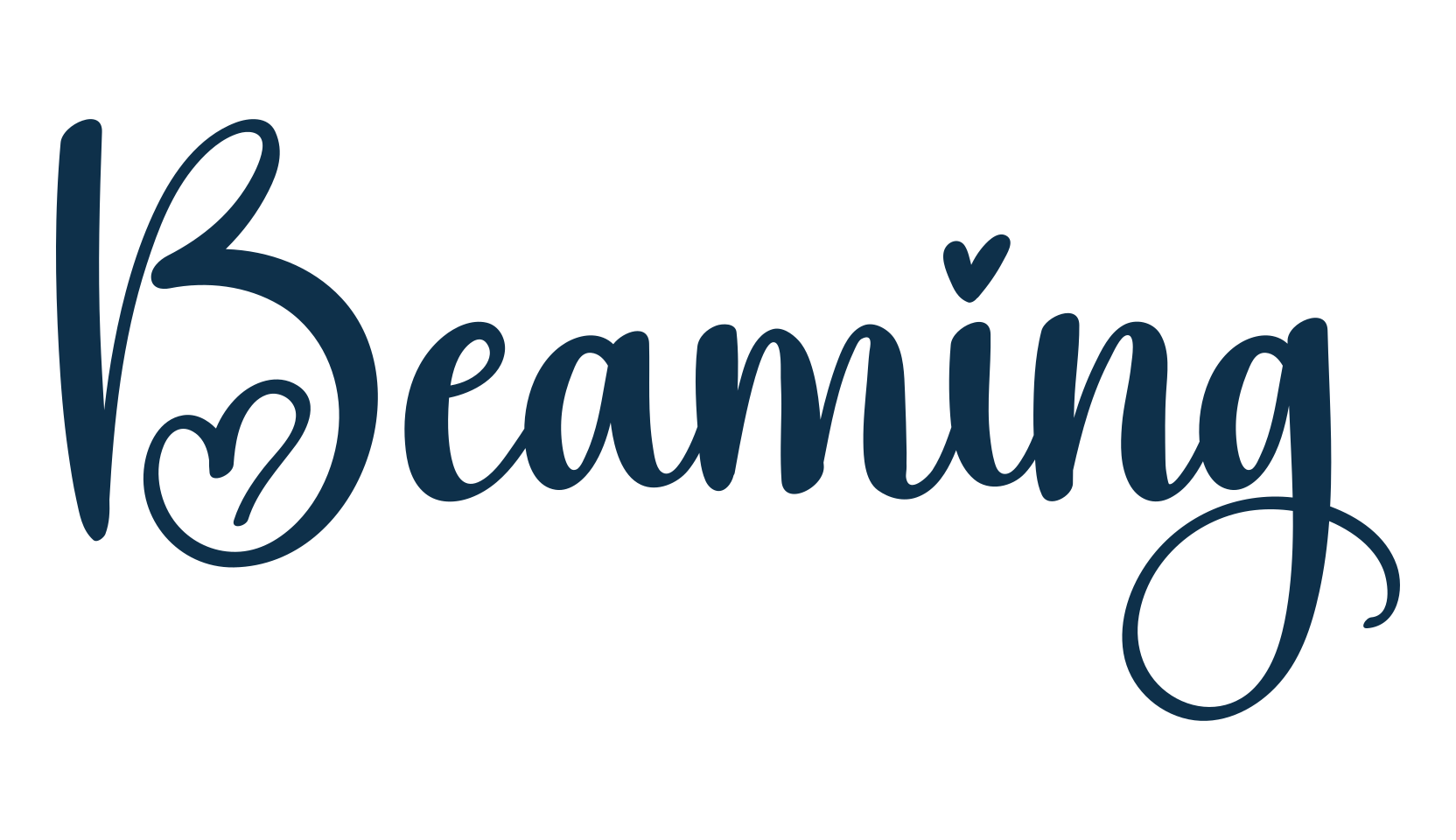 Beaming (beaming), fancy decorative font preview