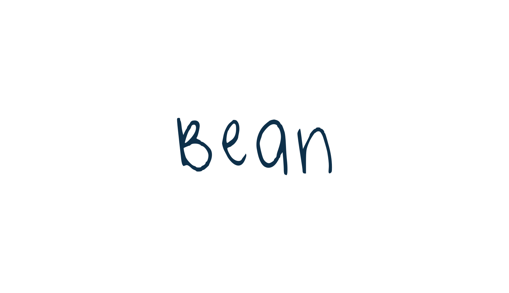 Bean, script handwritten fancy decorative calligraphy font preview