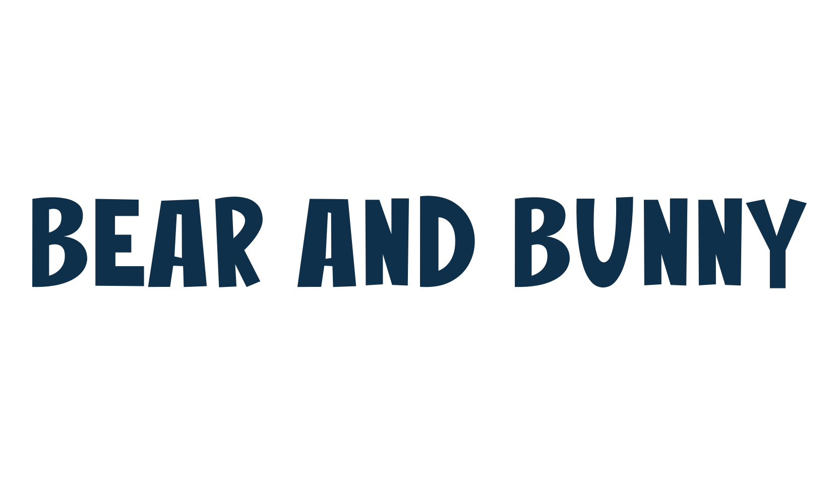 Bear And Bunny, cartoon font preview