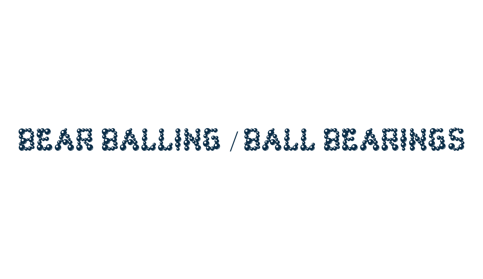 Bear Balling / Ball Bearings, fancy decorative font preview