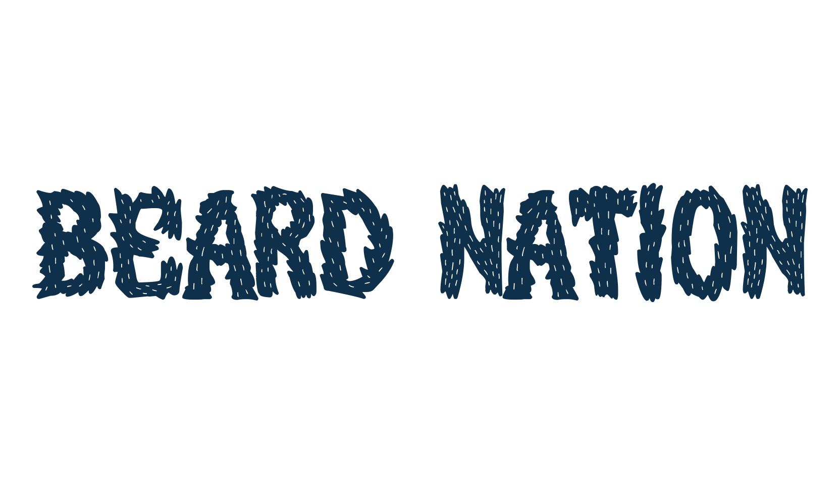 Beard Nation, decorative font preview