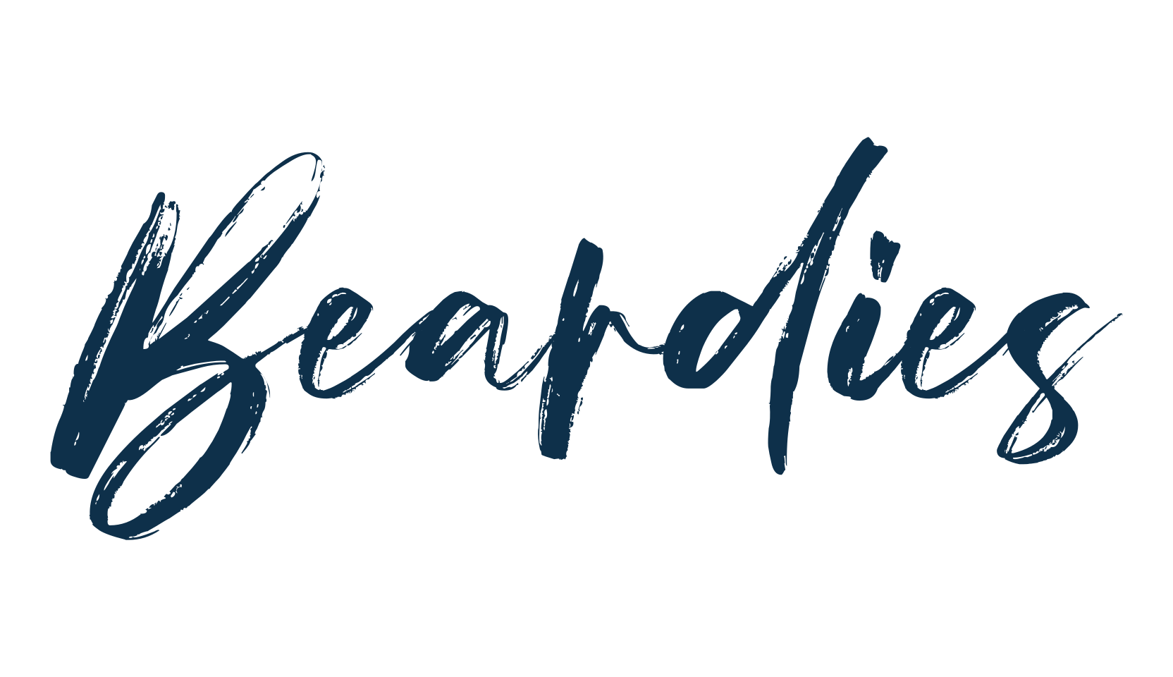 Beardies, script brush fancy decorative calligraphy font preview