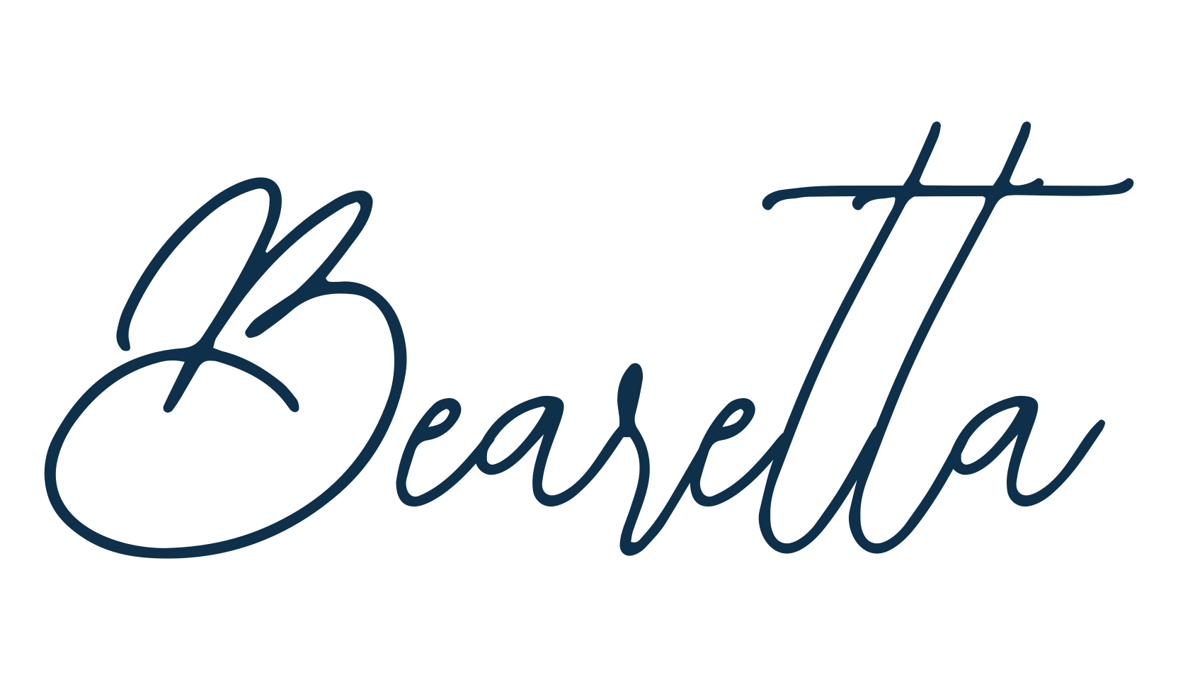 Bearetta, script handwritten fancy decorative calligraphy font preview