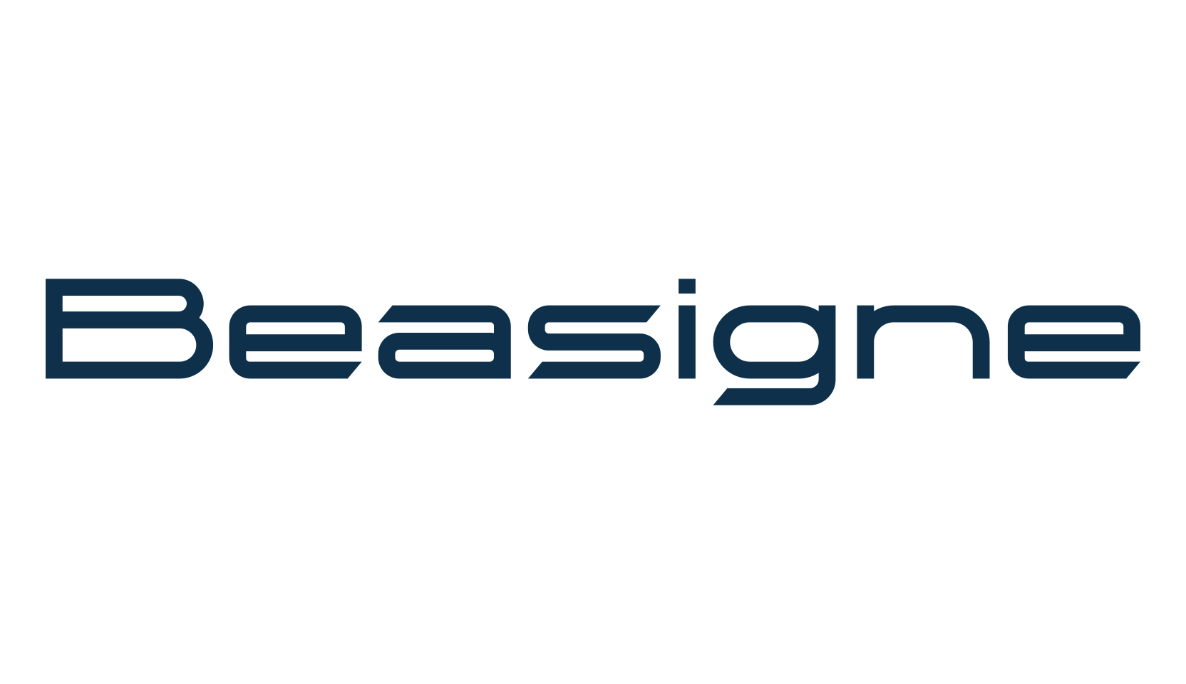 Beasigne, techno sci-fi font preview