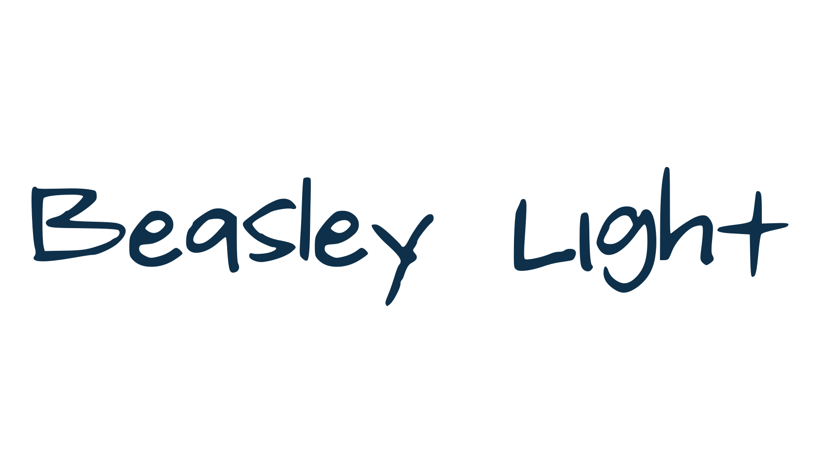 Beasley Light, script handwritten fancy decorative calligraphy font preview