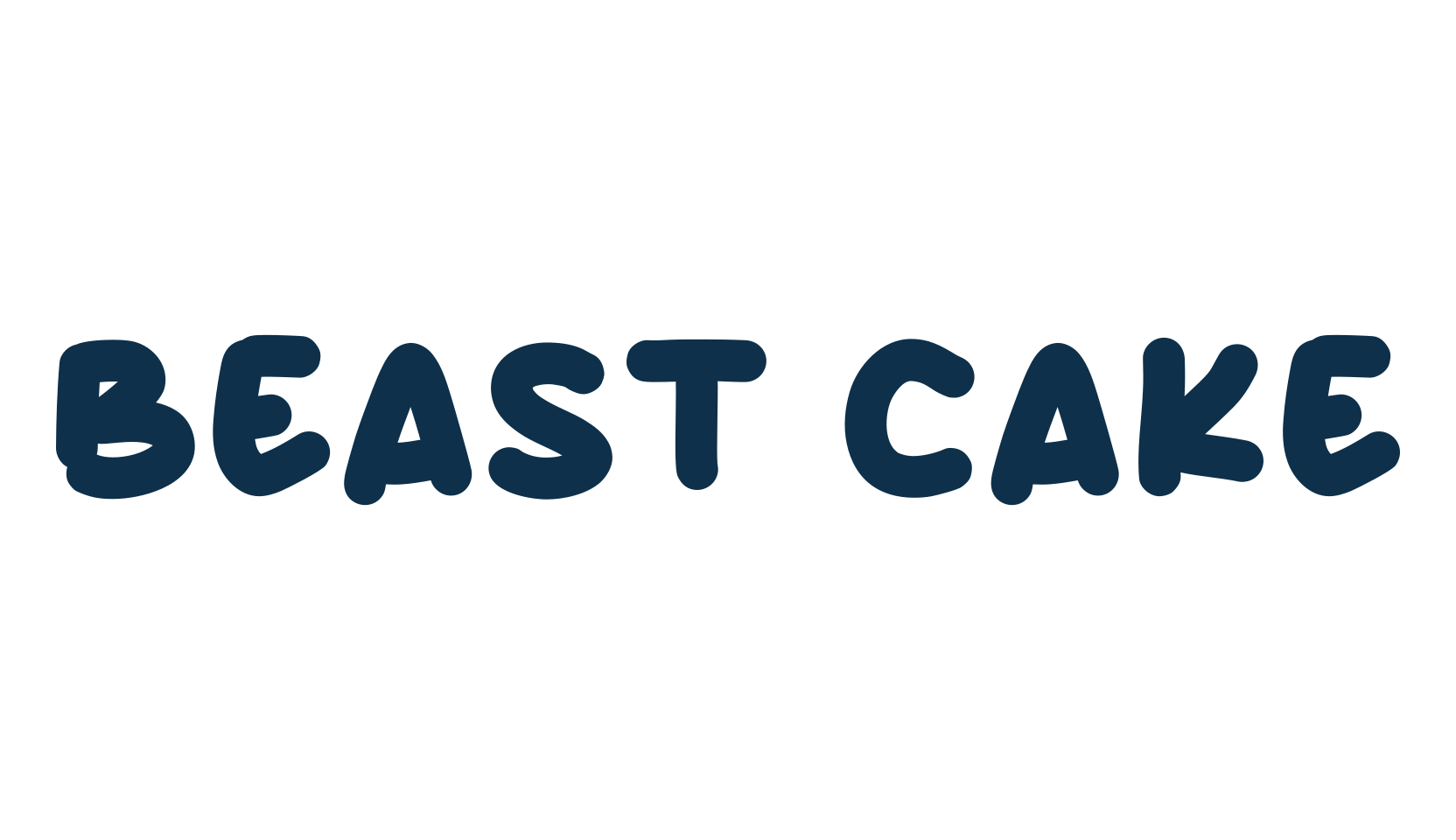 Beast Cake, handwriting font preview