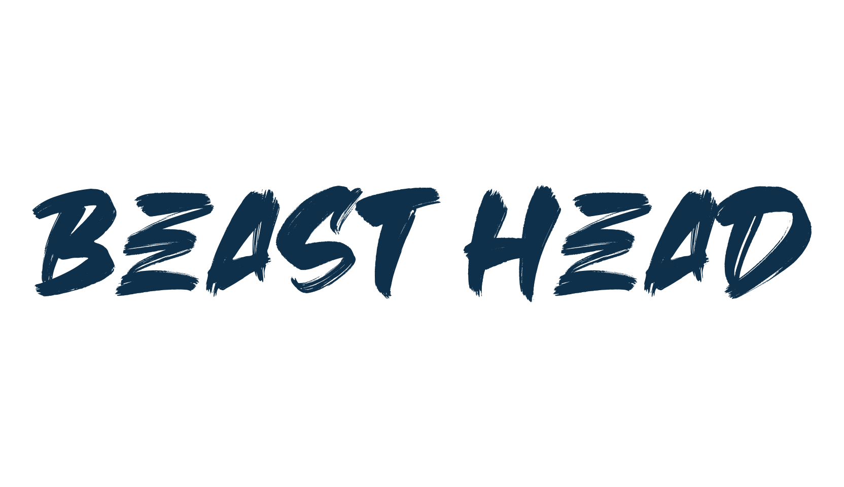 Beast Head, script brush fancy decorative calligraphy font preview