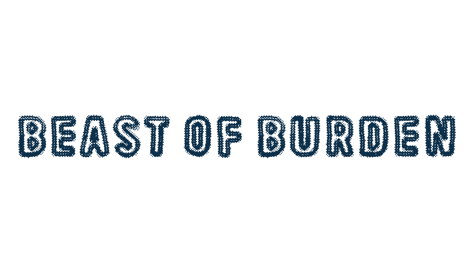 Beast Of Burden, distorted font preview