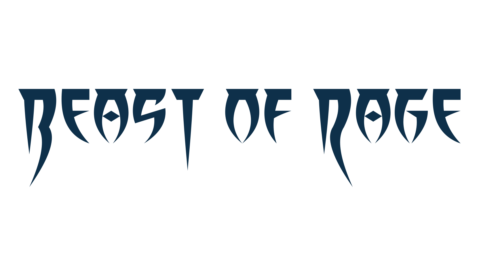 Beast of Rage, modern font preview