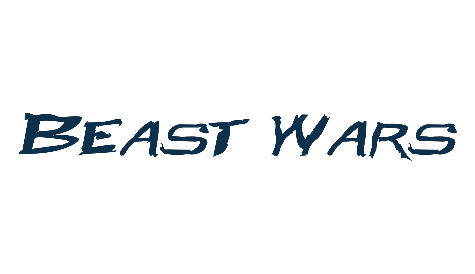 Beast Wars, script trash fancy decorative calligraphy font preview